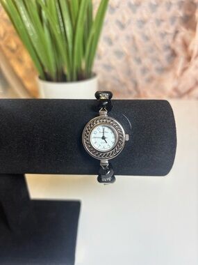 Classic Black and Silver Women's Bracelet Watch